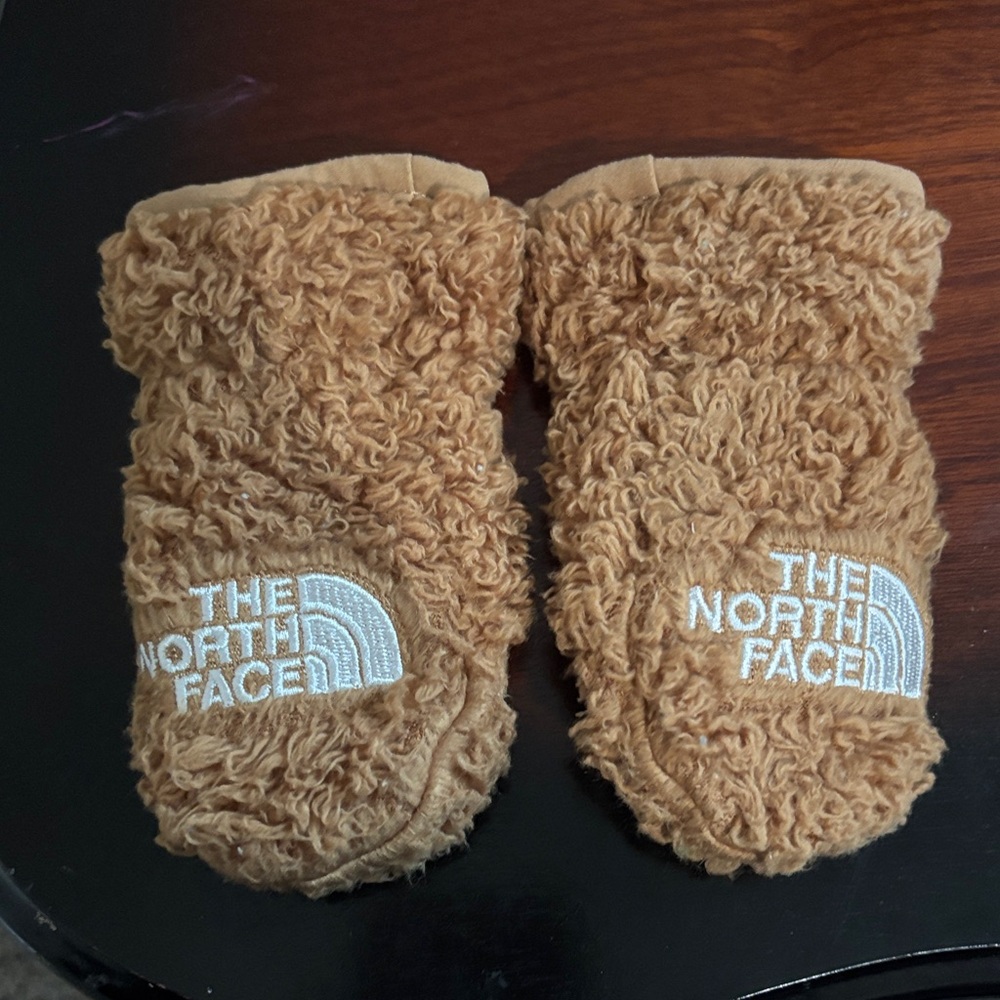 The North Face Teddy Fleece Mittens - Brown 24 Months